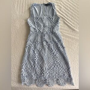 Lulu's Light Blue Lace Dress